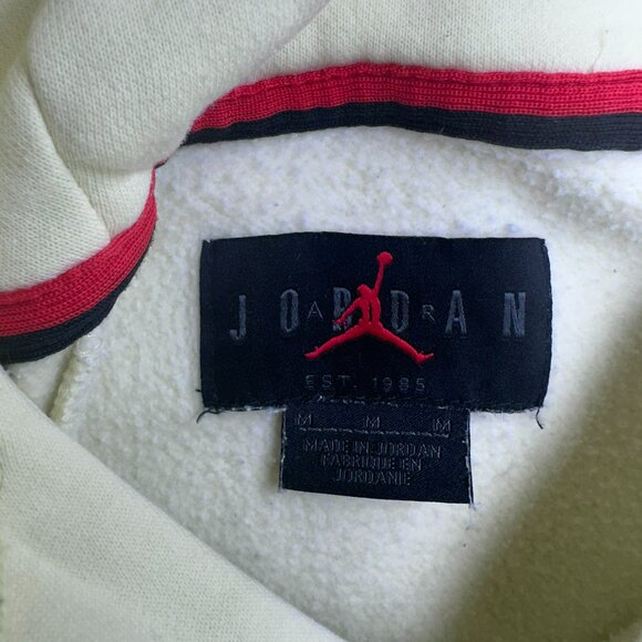 Nike Air Jordan Jumpman Logo Neon Yellow Pullover Hoodie Men's Size Medium - Picture 3 of 9